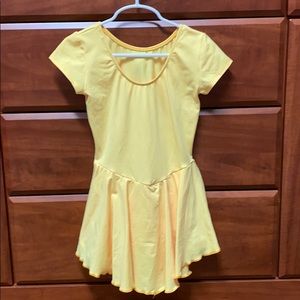 Kids Motion Wear Yellow Leotard. Size Large. GUC